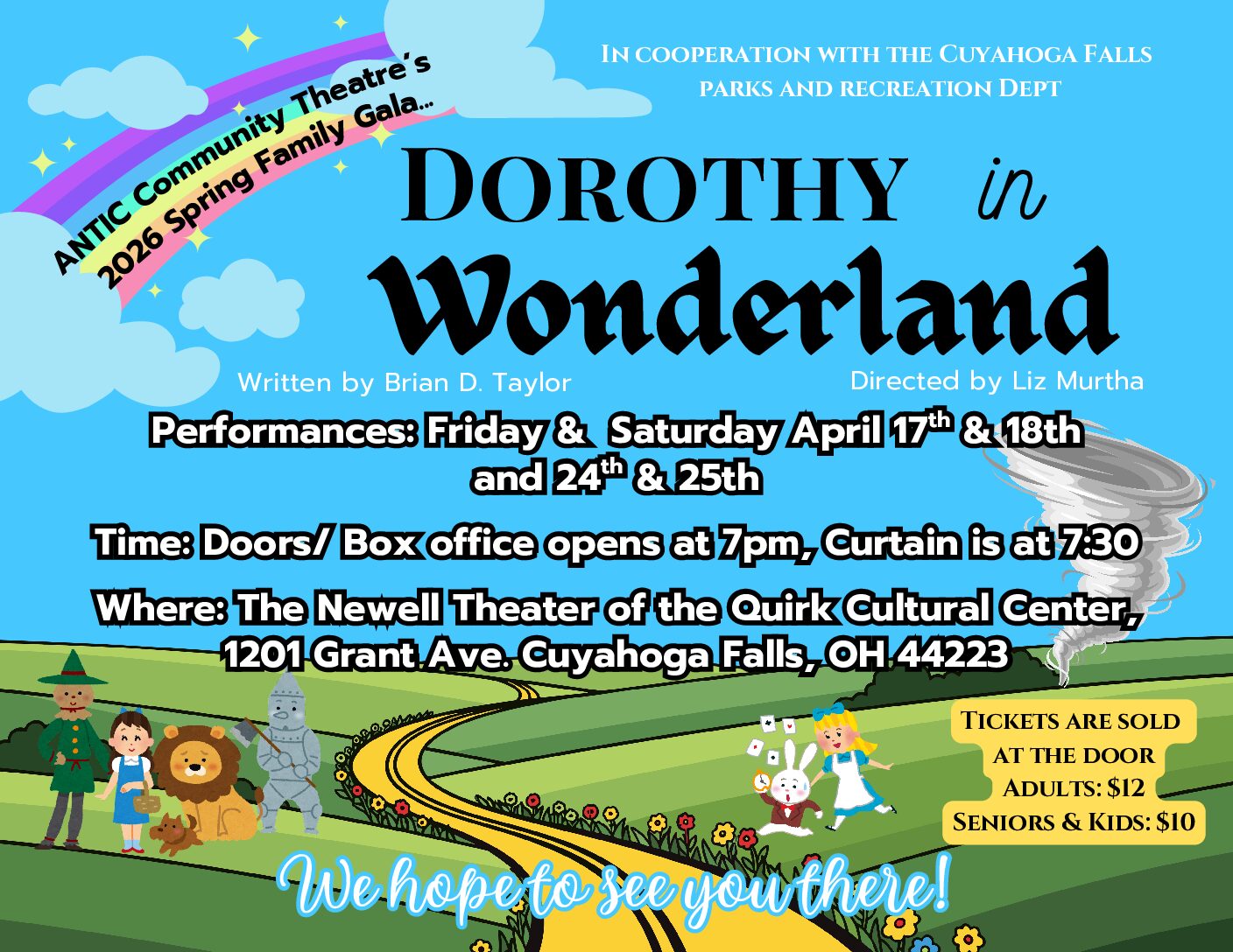 Presenting ANTIC’s 2026 Spring Family Gala — “Dorothy In Wonderland”